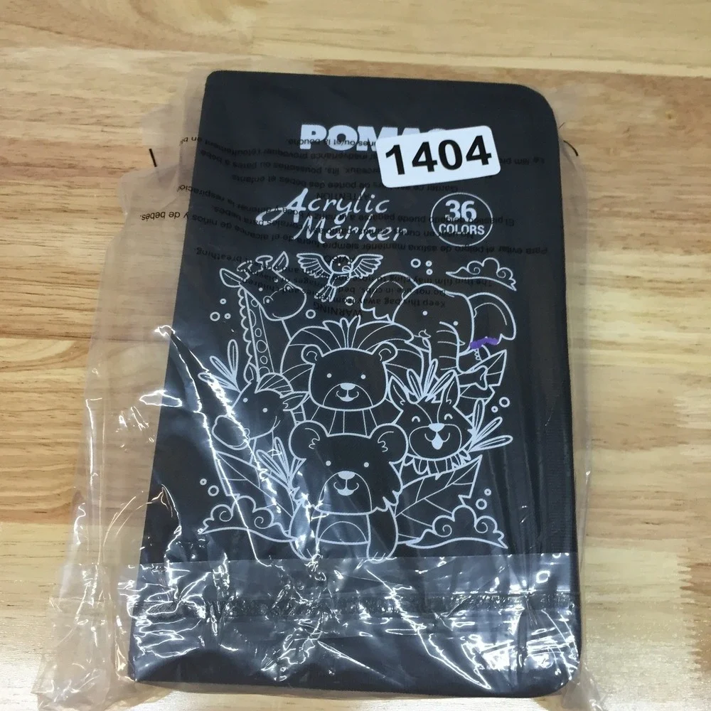 POMAC 36 Colors Acrylic Marker Set with Zippered Carrying Case Art Supplies